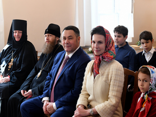 Игорь Руденя посетил с семьёй Вознесенский Оршин женский монастырь