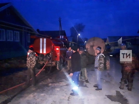 В Татарстане мать вывела из горящего дома пятерых детей