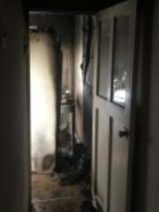 В Оренбурге на переулке Телевизионном сгорела квартира