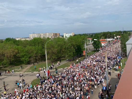 170 тысяч жителей Тамбовской области прошли в колонне «Бессмертного полка»