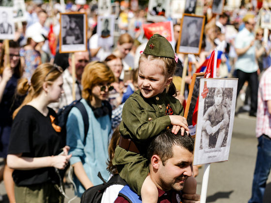 В Рязанской области около 125 тысяч человек приняли участие в акции «Бессмертный полк»