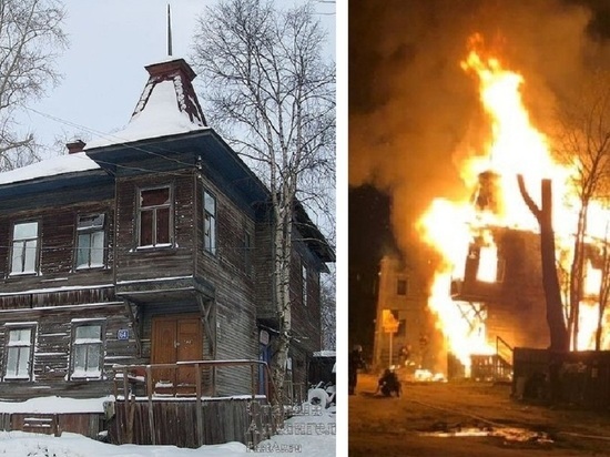 В Архангельске продолжают гореть памятники архитектуры