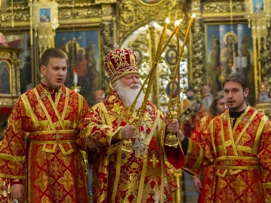 Три митрополита и два епископа сослужили владыке Евсевию в Пскове на его 80-летии