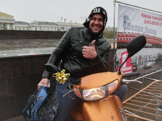 Новичок выиграл скутер на открытии мотосезона в Чите