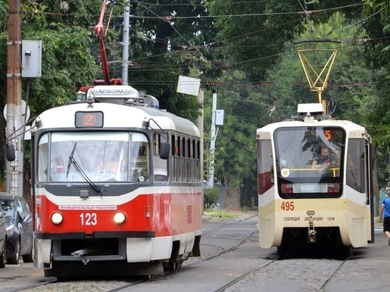 Четыре трамвайных маршрута в Краснодаре изменятся на три вечера