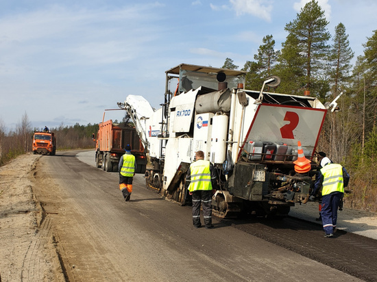 В Мурманской области начали ремонтировать автодорогу на Лотту