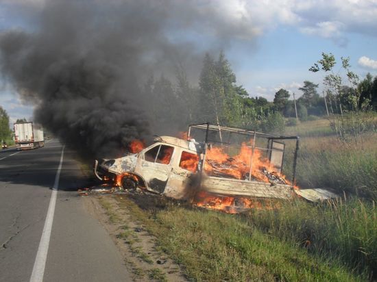 В Мордовии горела грузопассажирская «ГАЗель»
