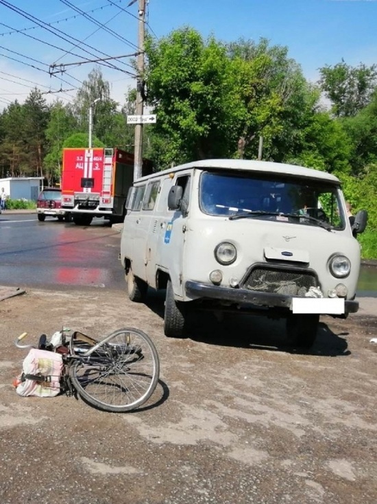 Уаз сбил велосипедиста в Калуге