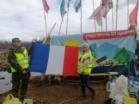 Протестные акции против строительства экотехнопарка для переработки мусора в Шиесе в Архангельской области продолжаются по настоящее время