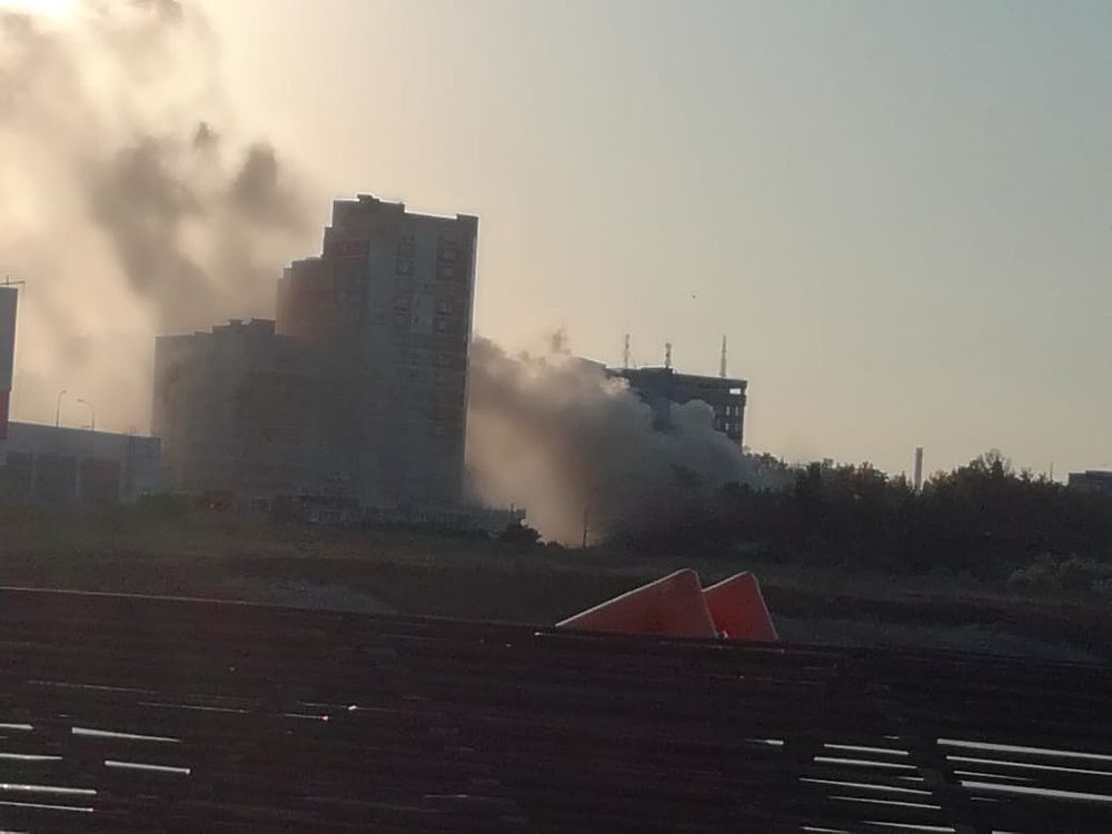 Пожар в морском университете Новороссийска