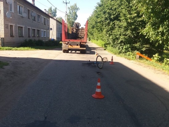В Тверской области лесовоз сбил велосипедиста