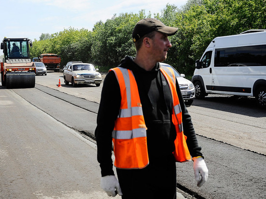 Дорогу в Омске починили за четыре дня
