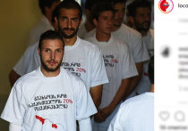 Футболисты нескольких грузинских клубов присоединились к протестным акциям в Тбилиси