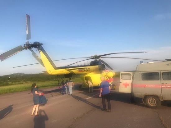 В больницу Петрозаводска на вертолёте привезли мужчину с заражением крови