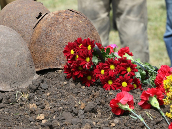 Перезахоронение 25 красноармейцев прошло в Липецкой области