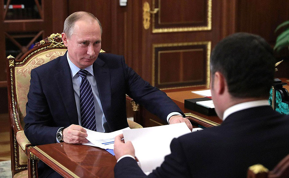 Восемь президентских встреч: Игорь Руденя видится с Путиным чаще коллег