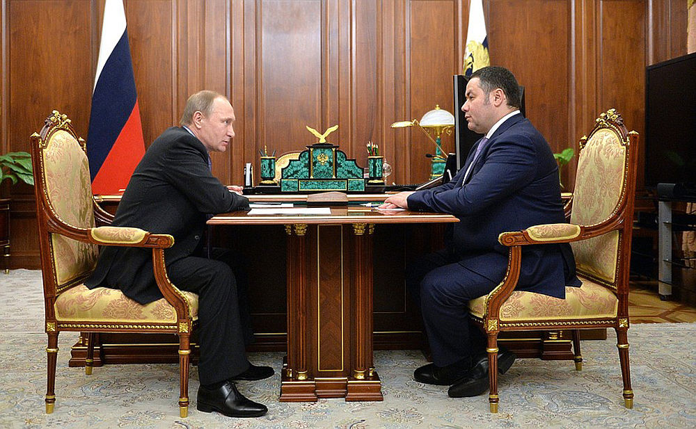 Восемь президентских встреч: Игорь Руденя видится с Путиным чаще коллег