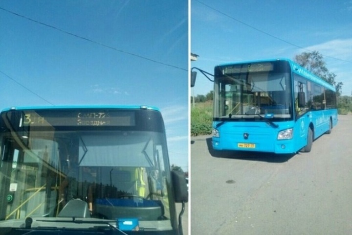 Новые астраханские автобусы. Синие автобусы Астрахань.