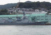 Военные суда морских сил самообороны Японии заступили на дежурство в гавани города Осака, где проходит саммит G20