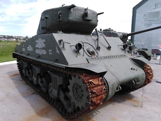 В тульском парке «Патриот» припарковали американский танк «Шерман»