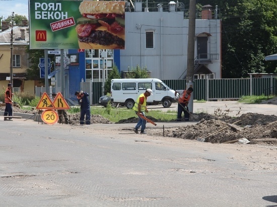 На Одоевском шоссе в Туле завершается ремонт