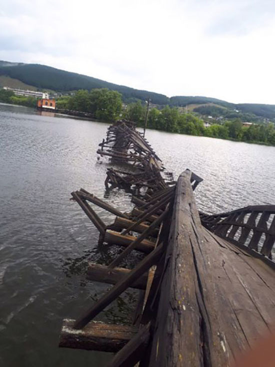 В Башкирии разрушился деревянный мост из фильма «Вечный зов»