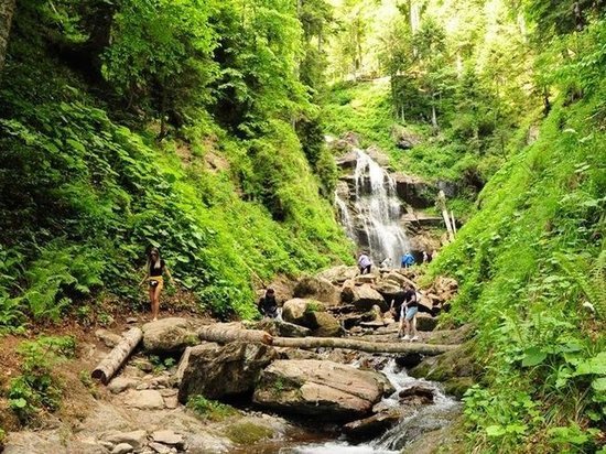 Желавших посмотреть на водопад туристов задержали на границе с Абхазией