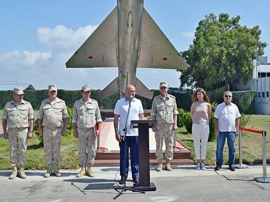 Липчане открыли памятник МиГу в Сирии