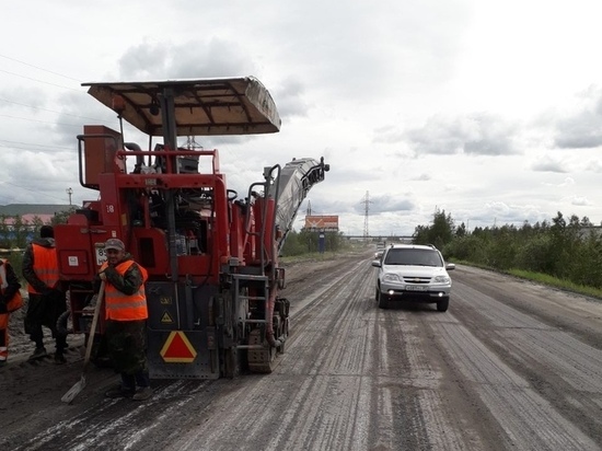 Начался ремонт дороги через промзону Ноябрьска