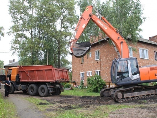 В Жарковском начались работы по облагораживанию территорий