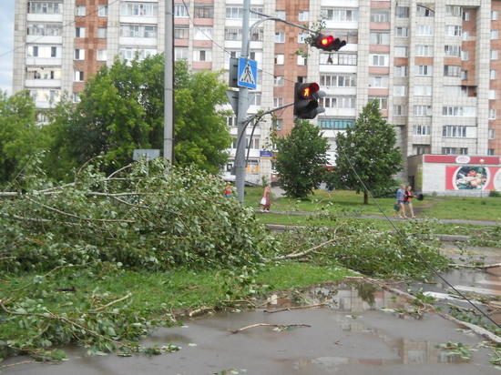 Сегодня в Перми – снова шквальный ветер, грозы и град