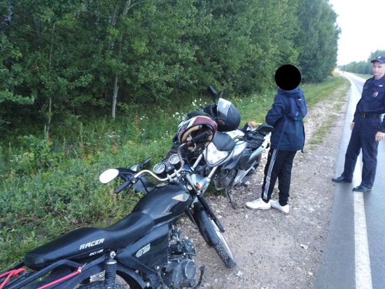 В Рыбновском районе у подростков изъяли мотоциклы