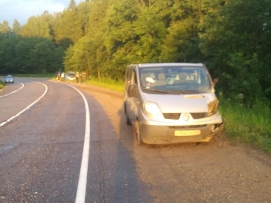 В Тверской области иномарка попала в ДТП из-за лопнувшего колеса