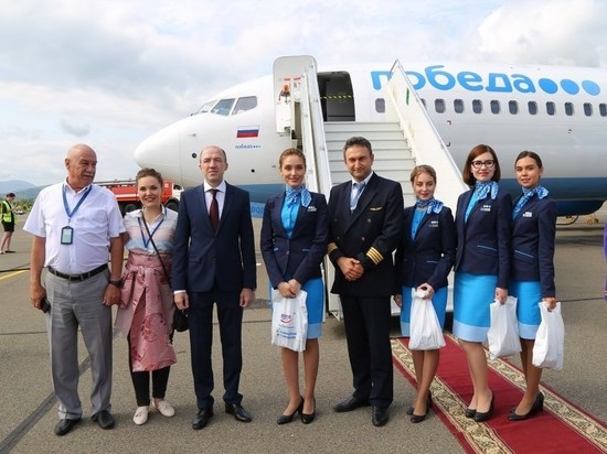 Первая «Победа» из Москвы приземлилась в аэропорту Горно-Алтайска