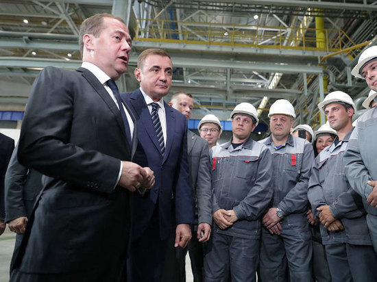 В Туле проходит визит председателя правительства РФ Дмитрия Медведева