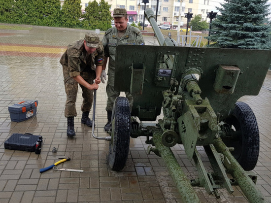 В Воронеже началась реставрация легендарной военной пушки