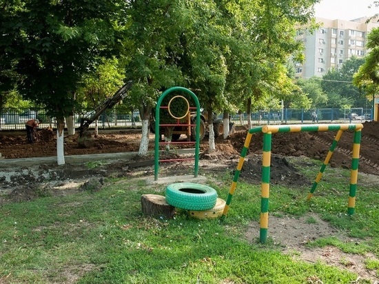 В краснодарском детсаду на 700 человек меняют уличные площадки
