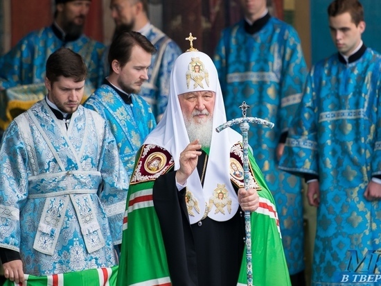 Патриарх Кирилл отслужил литургию в древнейшем монастыре Тверской области