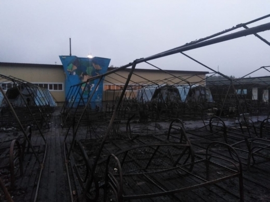 Потушен пожар в хабаровском палаточном лагере