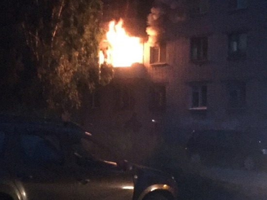 Сегодня ночью горела пятиэтажка в центре Архангельска