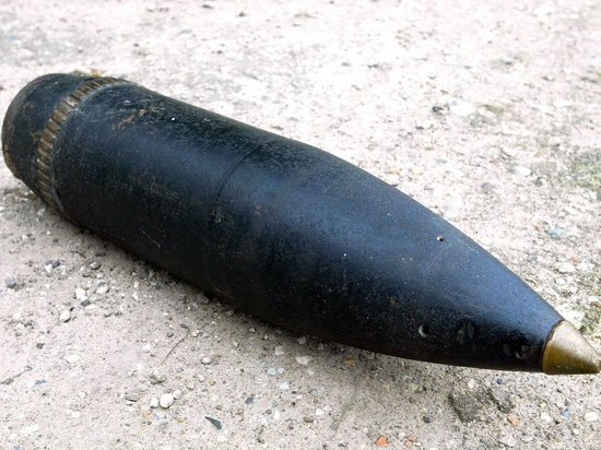 В Калининграде на улице Тенистая аллея нашли артиллерийский снаряд