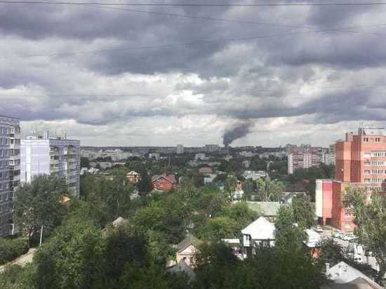 В Рязани горит Комбайновый завод
