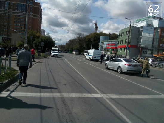 Из-за эвакуации автовокзала в Рязани перекрыли часть Московского шоссе