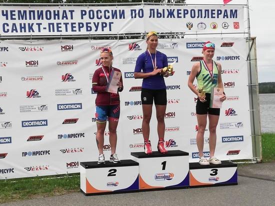 Золото чемпионата России по лыжероллерам ушло тверской спортсменке