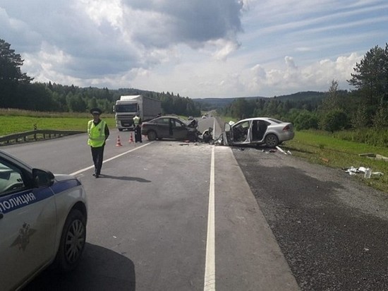 На трассе Пермь-Екатеринбург в ДТП погибли два водителя