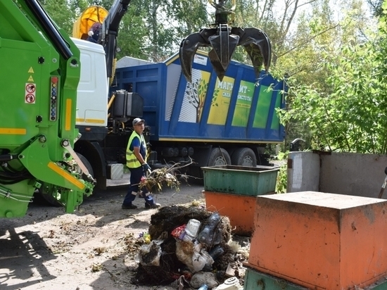 Омские кладбища очищают от мусора
