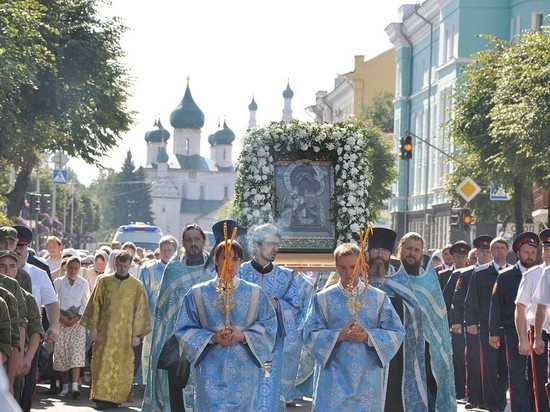 20 августа из-за крестного хода в Ярославле перекроют центральные улицы