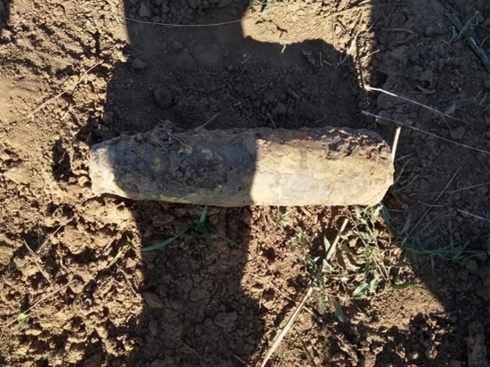 Под Волгоградом строители обнаружили неразорвавшийся снаряд