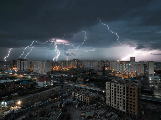 В Красноярске ожидаются грозы и шквалистый ветер