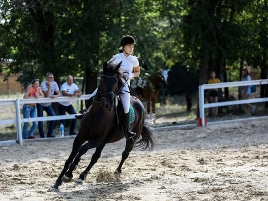 Волгоградские красавицы устроили соревнования на лошадях